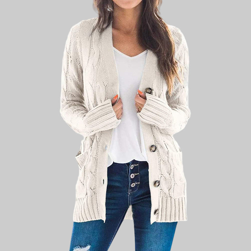 REMEDY™ - Casual Long Sleeve Button Down Cardigan