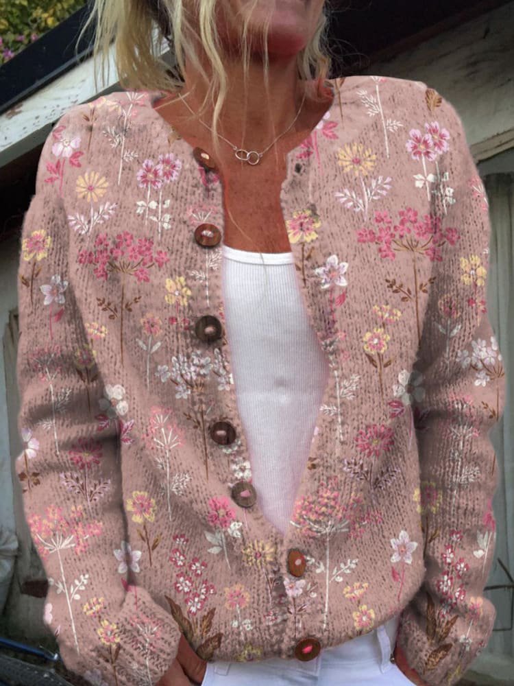 FLORA™ - Vintage Floral Cardigan